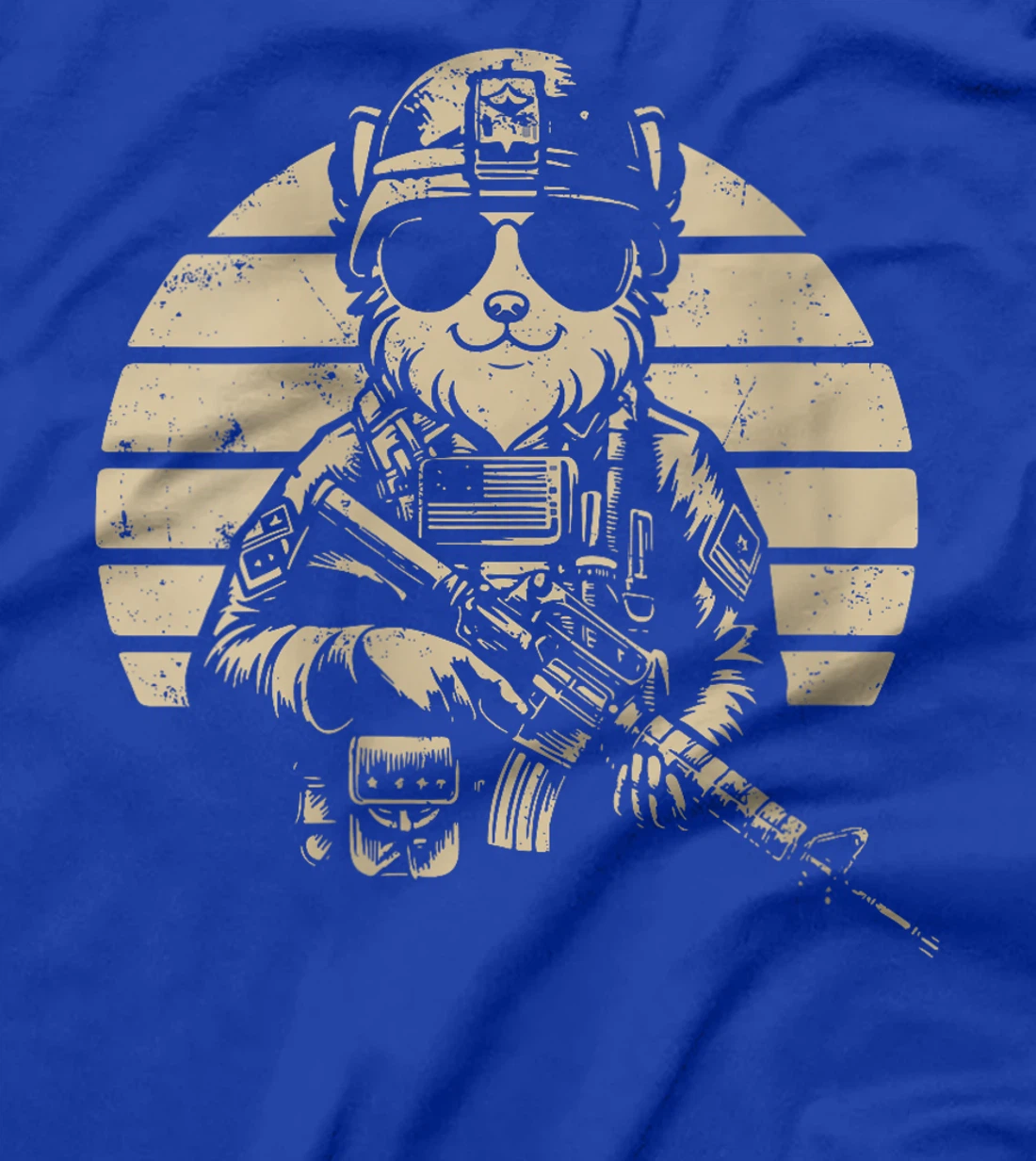 Womens Chihuahua Sunglasses Costume Owner Proud Soldier Veteran T-Shirt