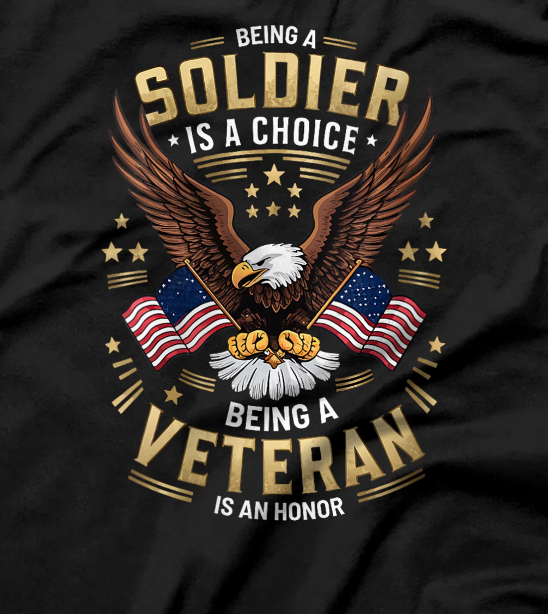 Womens Soldier by Choice, Veteran by Honor T-Shirt