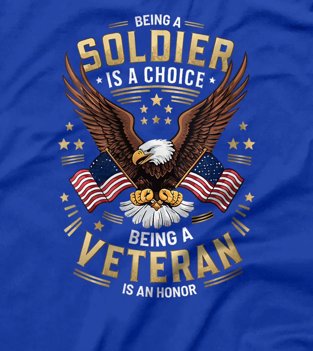 Womens Soldier by Choice, Veteran by Honor T-Shirt