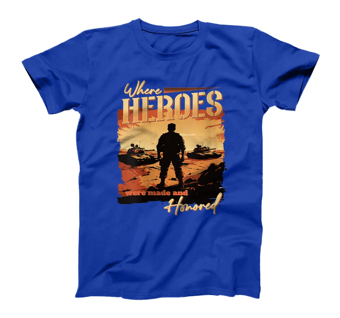 Womens Iraq War Design Veteran Where Heroes Were Made And Honored T-Shirt