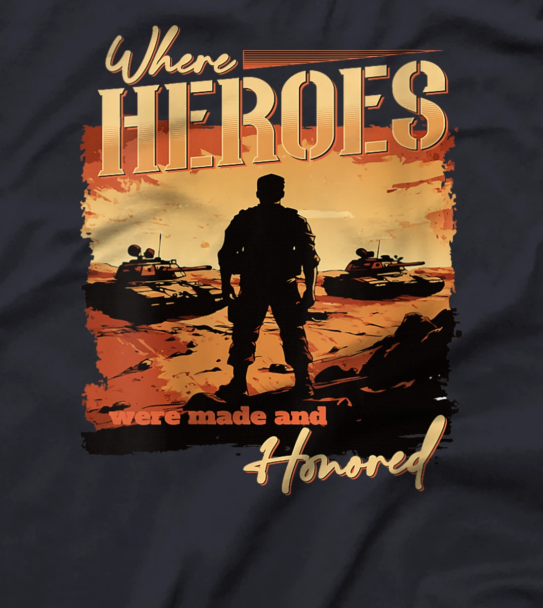Womens Iraq War Design Veteran Where Heroes Were Made And Honored T-Shirt