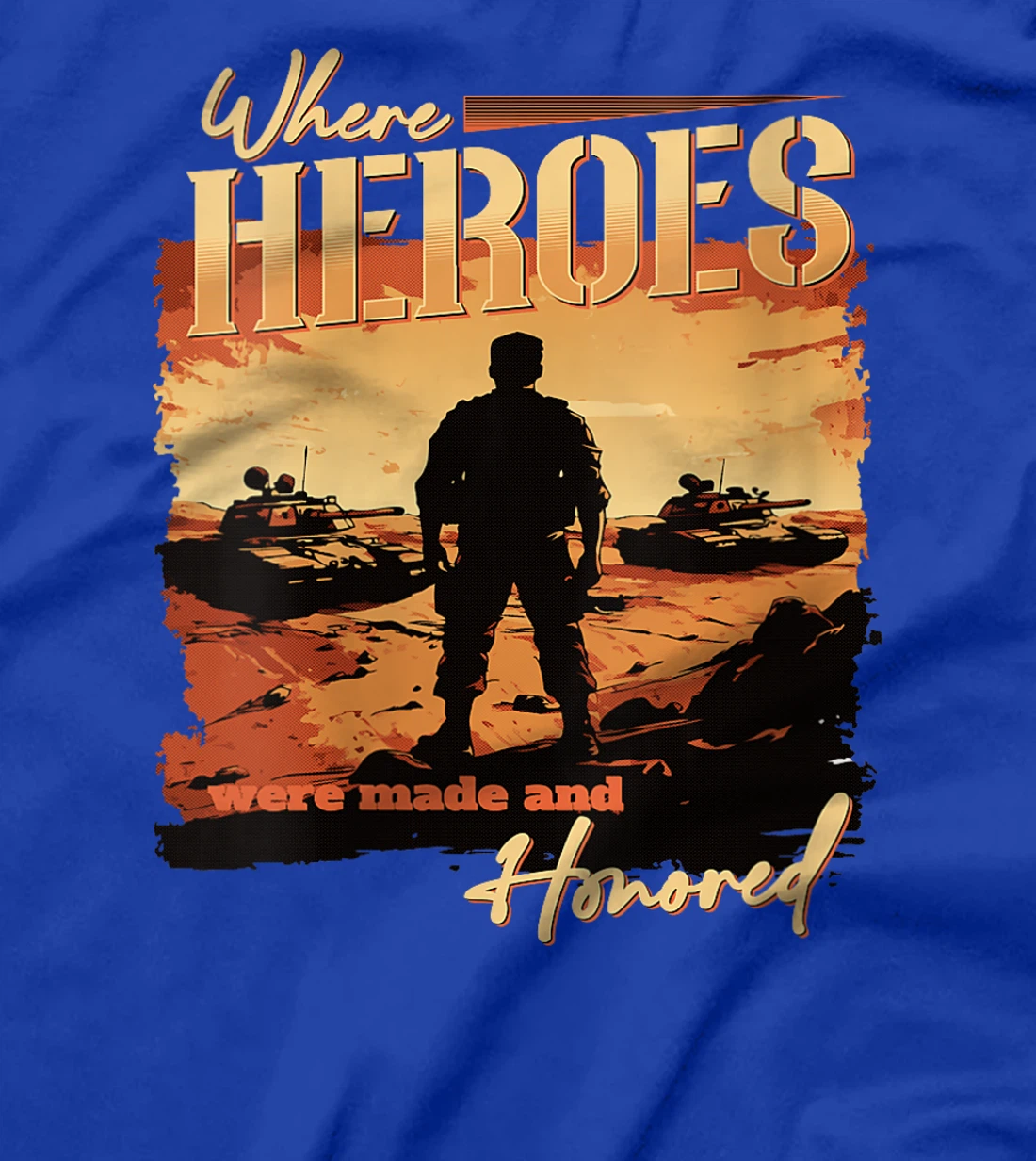 Womens Iraq War Design Veteran Where Heroes Were Made And Honored T-Shirt