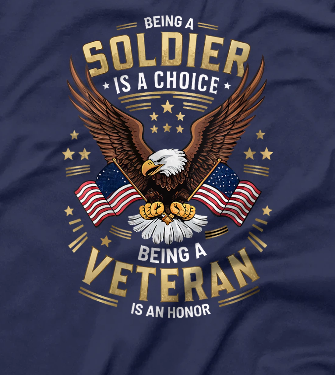 Womens Soldier by Choice, Veteran by Honor T-Shirt