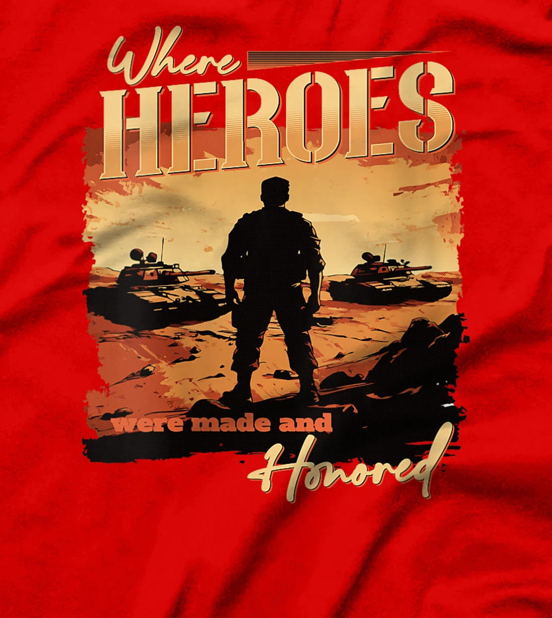 Womens Iraq War Design Veteran Where Heroes Were Made And Honored T-Shirt