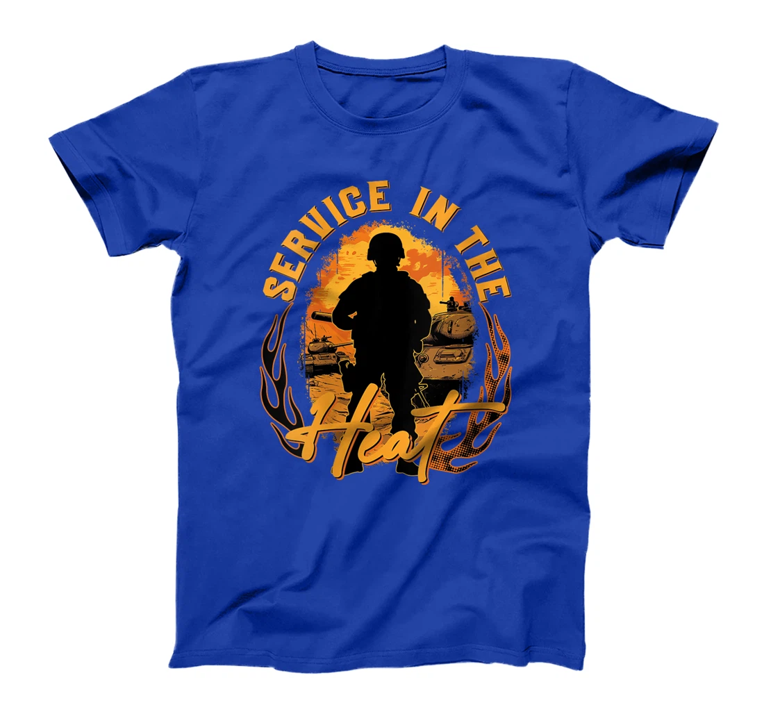 Womens Vietnam War Veteran Veterans Service In The Heat Veterans T-Shirt