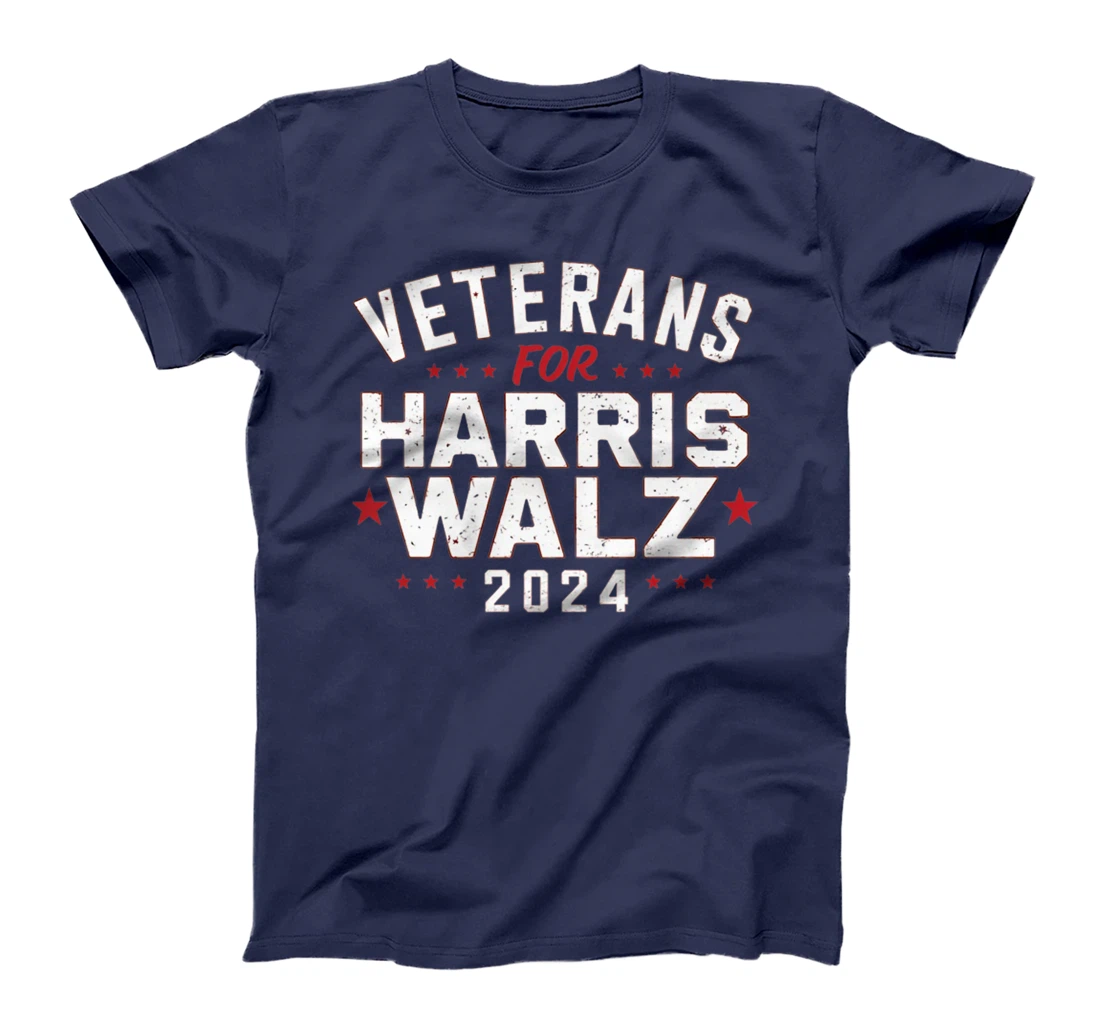 Veterans For Harris Waltz 2024 Election Vote Blue Democrat Premium T-Shirt