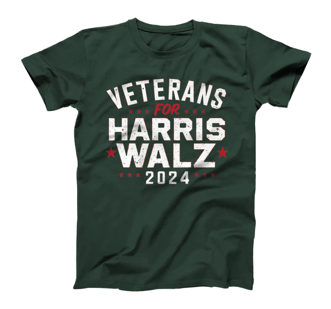 Veterans For Harris Waltz 2024 Election Vote Blue Democrat Premium T-Shirt