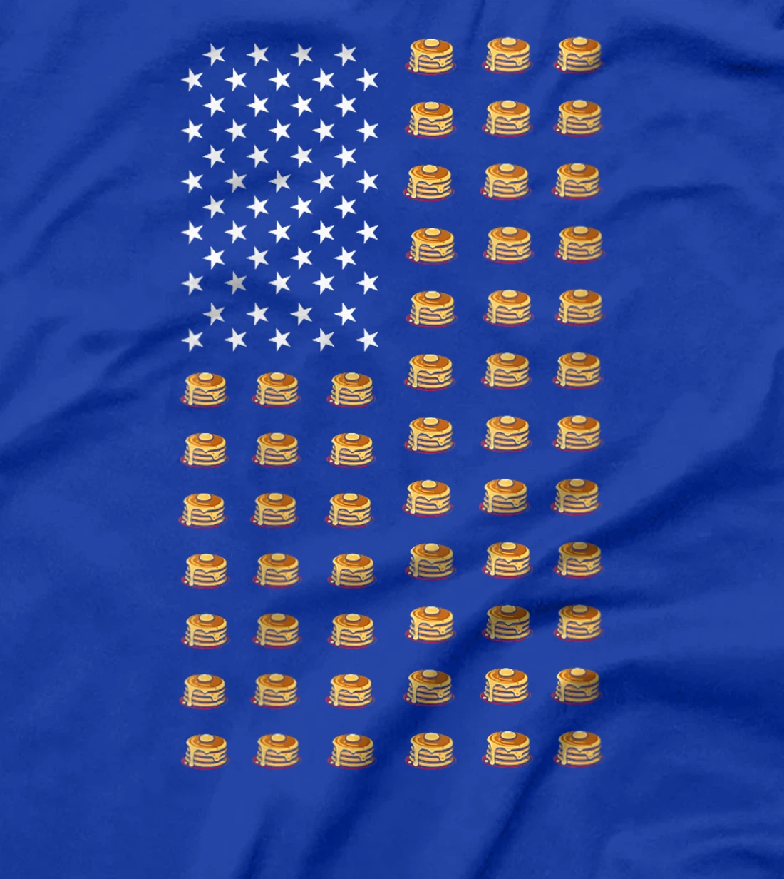 Womens American Flag Pancakes Food USA Patriotism Patriot Veteran T-Shirt