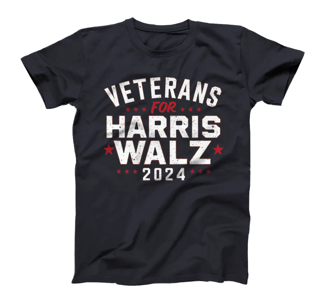 Veterans For Harris Waltz 2024 Election Vote Blue Democrat Premium T-Shirt