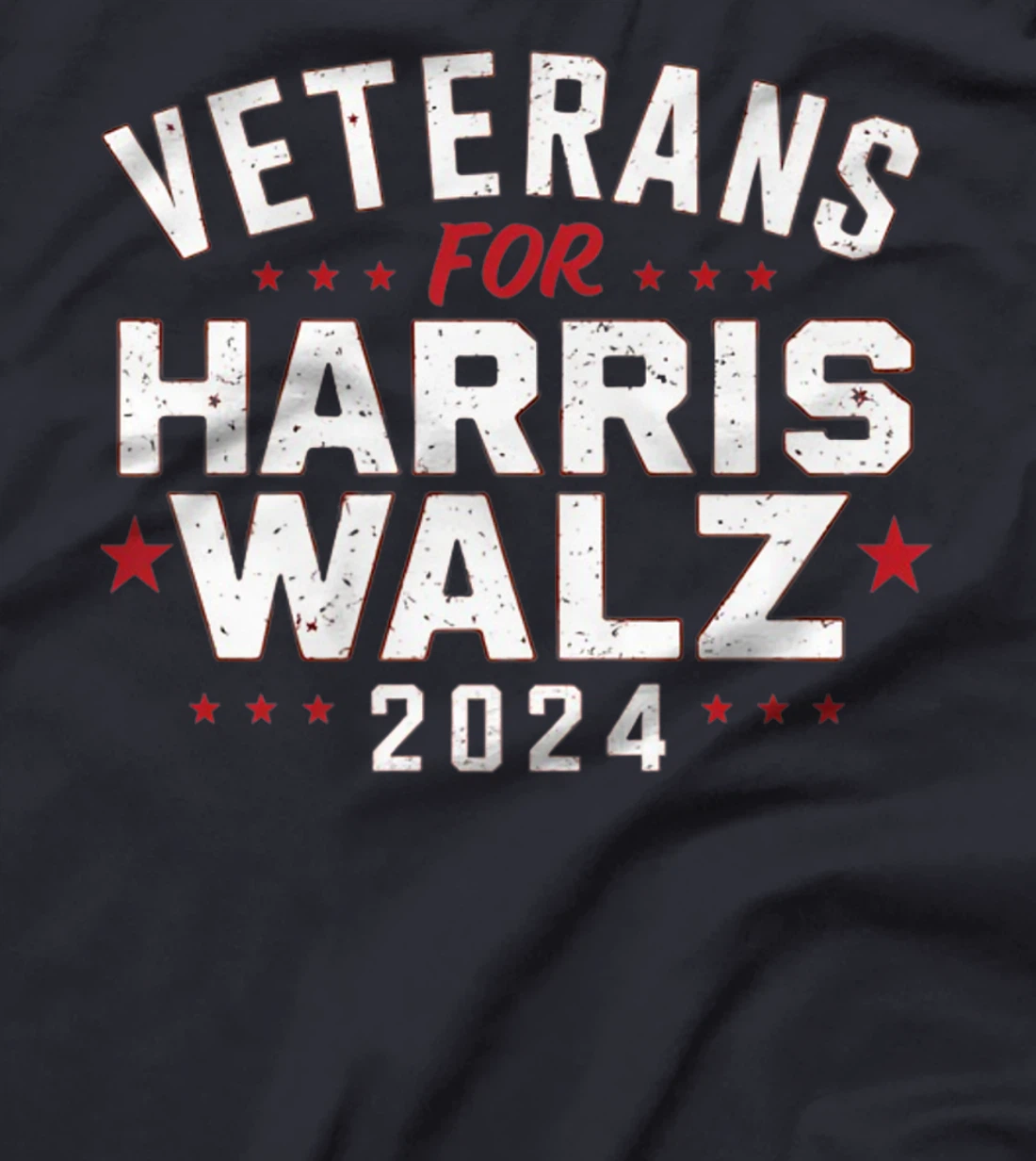 Veterans For Harris Waltz 2024 Election Vote Blue Democrat Premium T-Shirt
