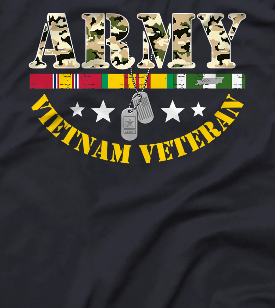 US Army Vietnam Veteran USA Flag Shirt, Veteran Vietnam Army Premium T-Shirt