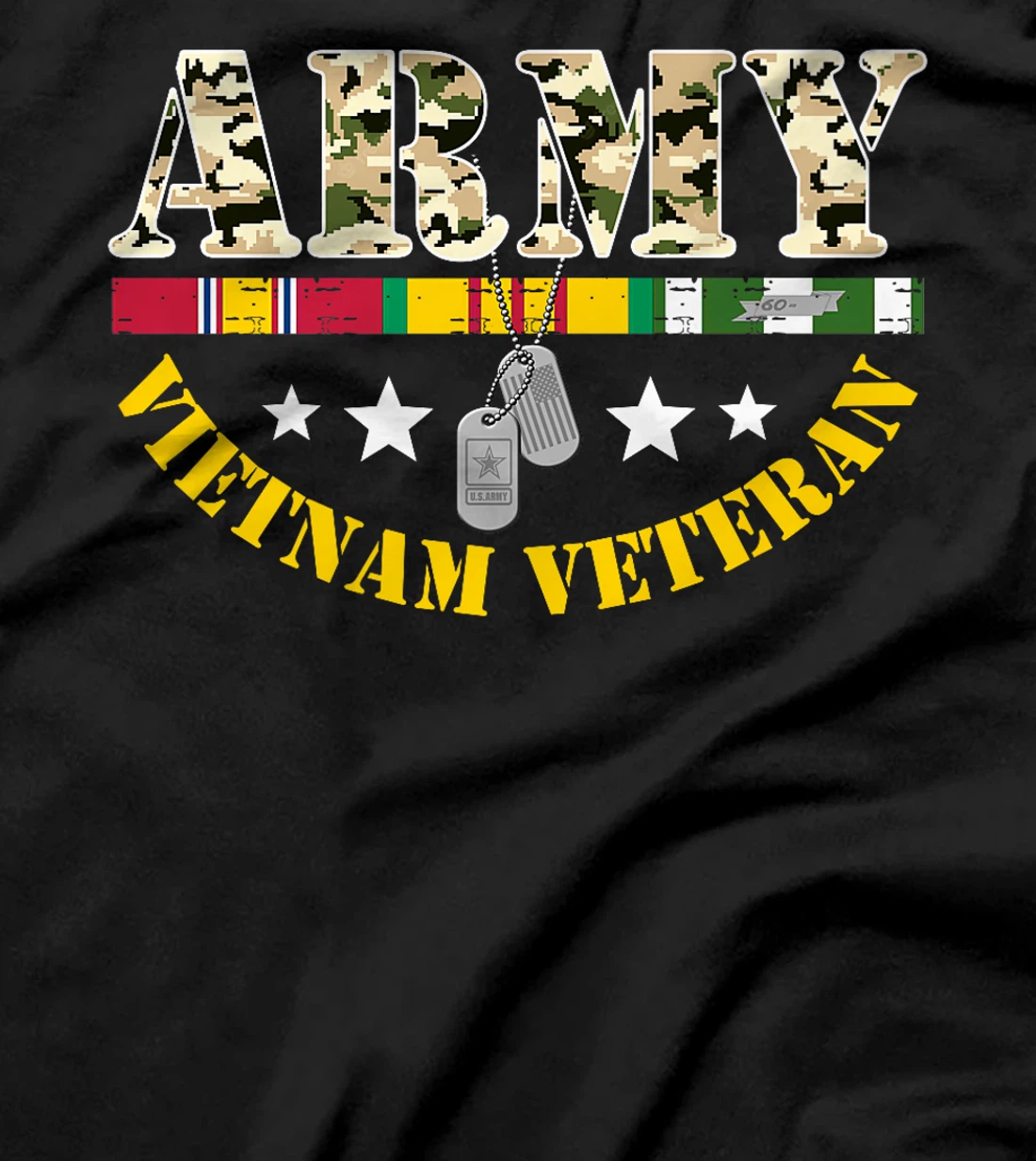 US Army Vietnam Veteran USA Flag Shirt, Veteran Vietnam Army Premium T-Shirt