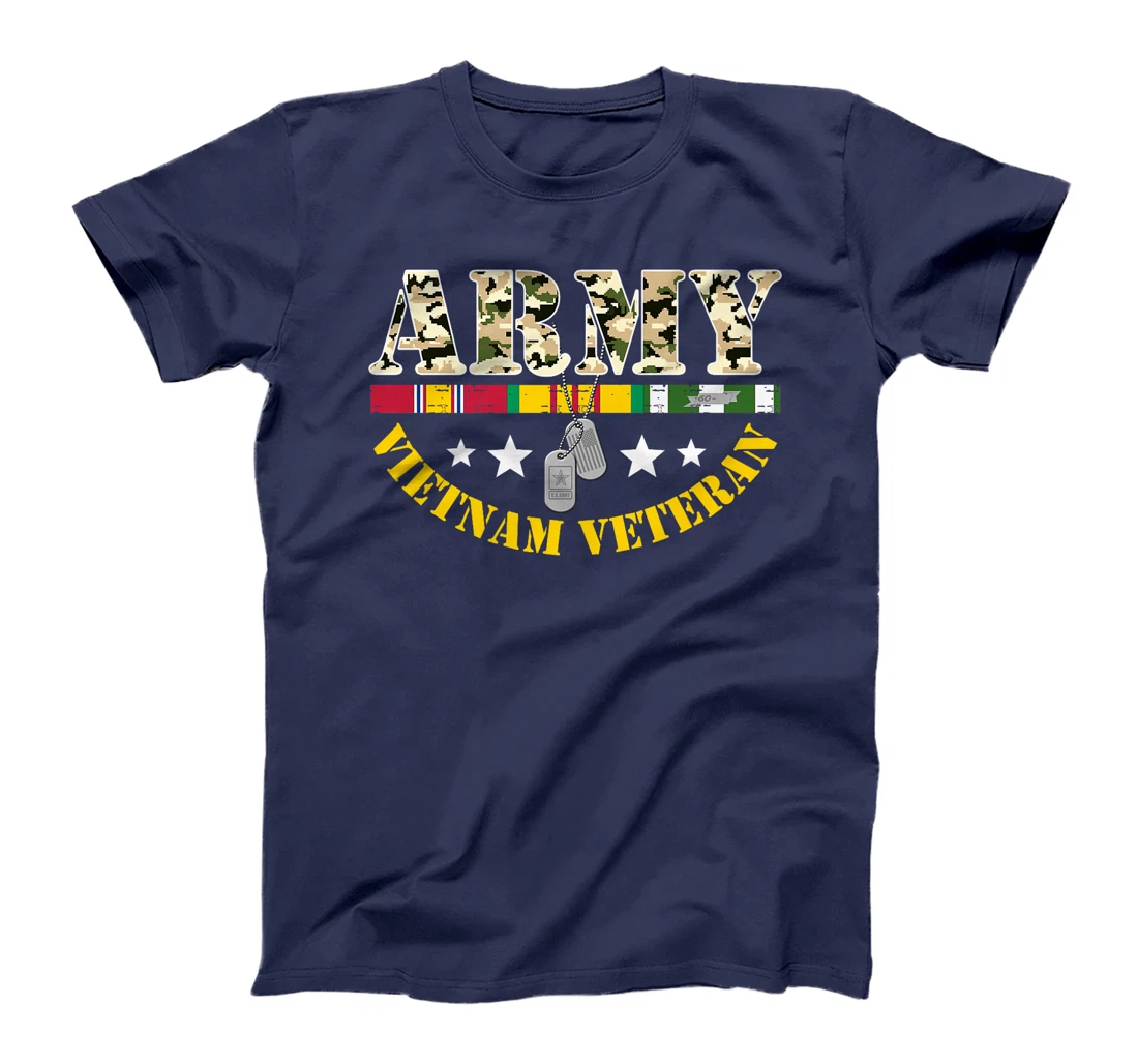 US Army Vietnam Veteran USA Flag Shirt, Veteran Vietnam Army Premium T-Shirt