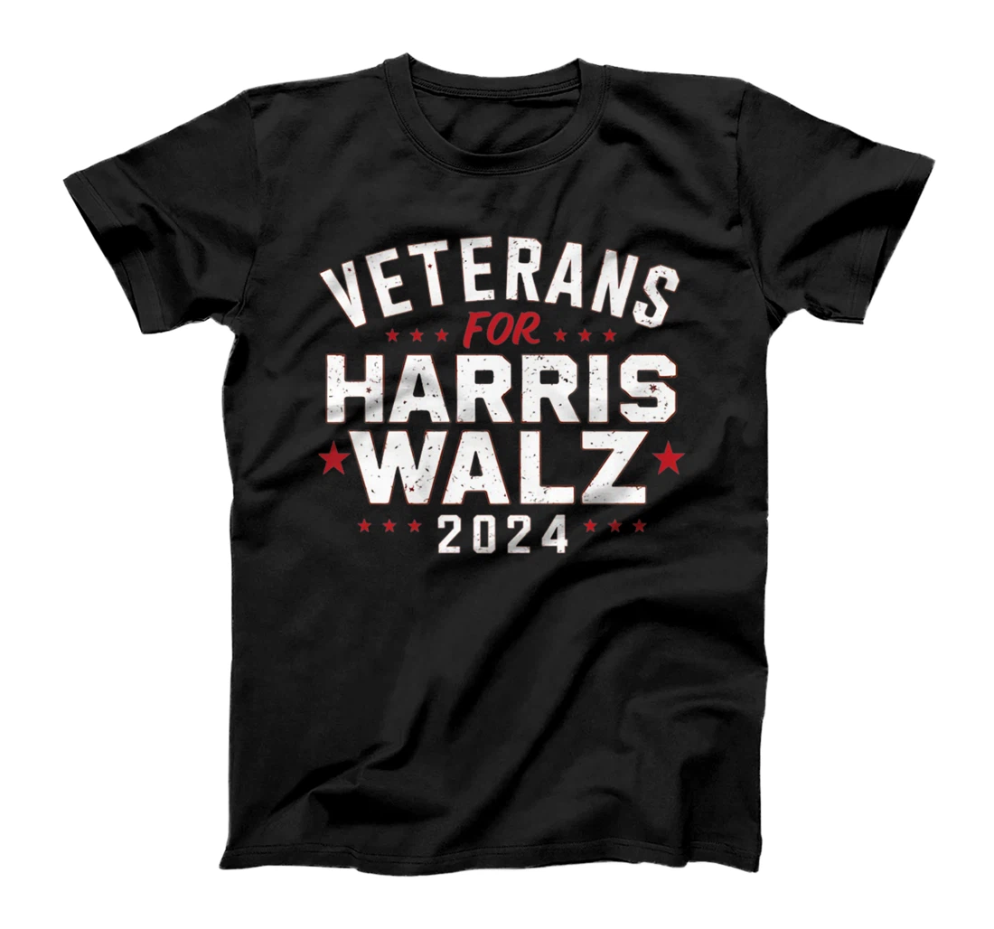 Veterans For Harris Waltz 2024 Election Vote Blue Democrat Premium T-Shirt