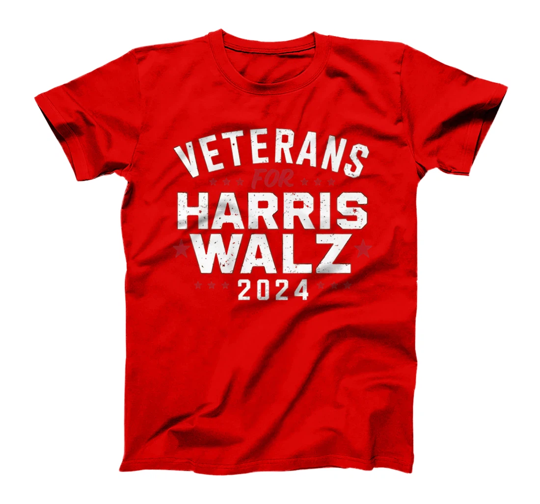 Veterans For Harris Waltz 2024 Election Vote Blue Democrat Premium T-Shirt