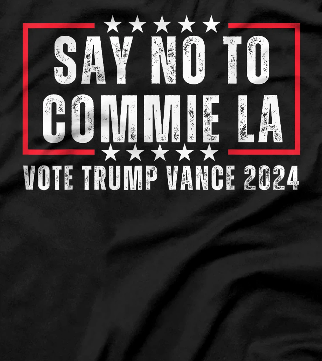 Funny Political Say No To Commie La Vote Trump Vance 2024 T-Shirt