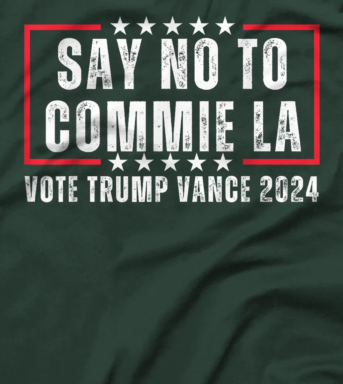 Funny Political Say No To Commie La Vote Trump Vance 2024 T-Shirt