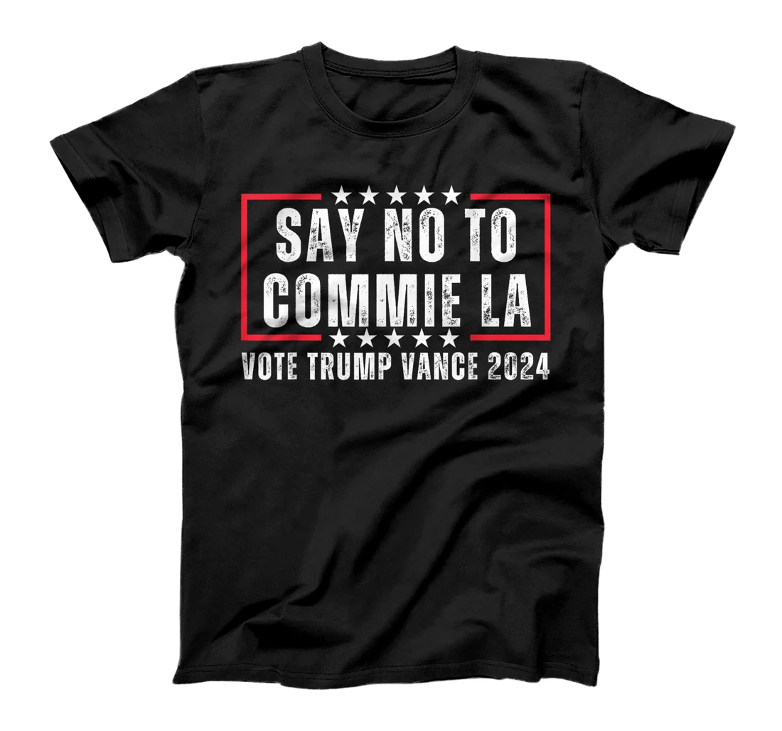 Funny Political Say No To Commie La Vote Trump Vance 2024 T-Shirt