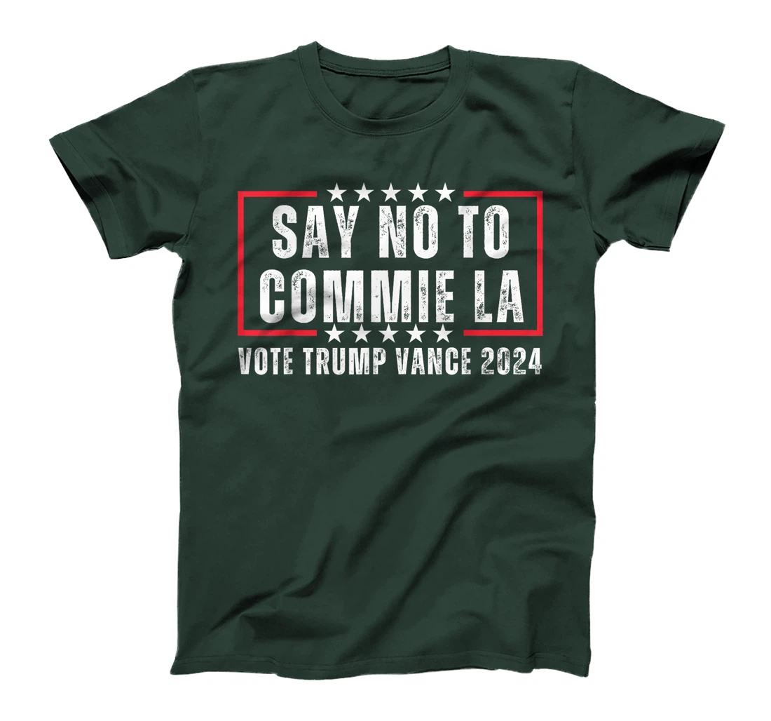 Funny Political Say No To Commie La Vote Trump Vance 2024 T-Shirt