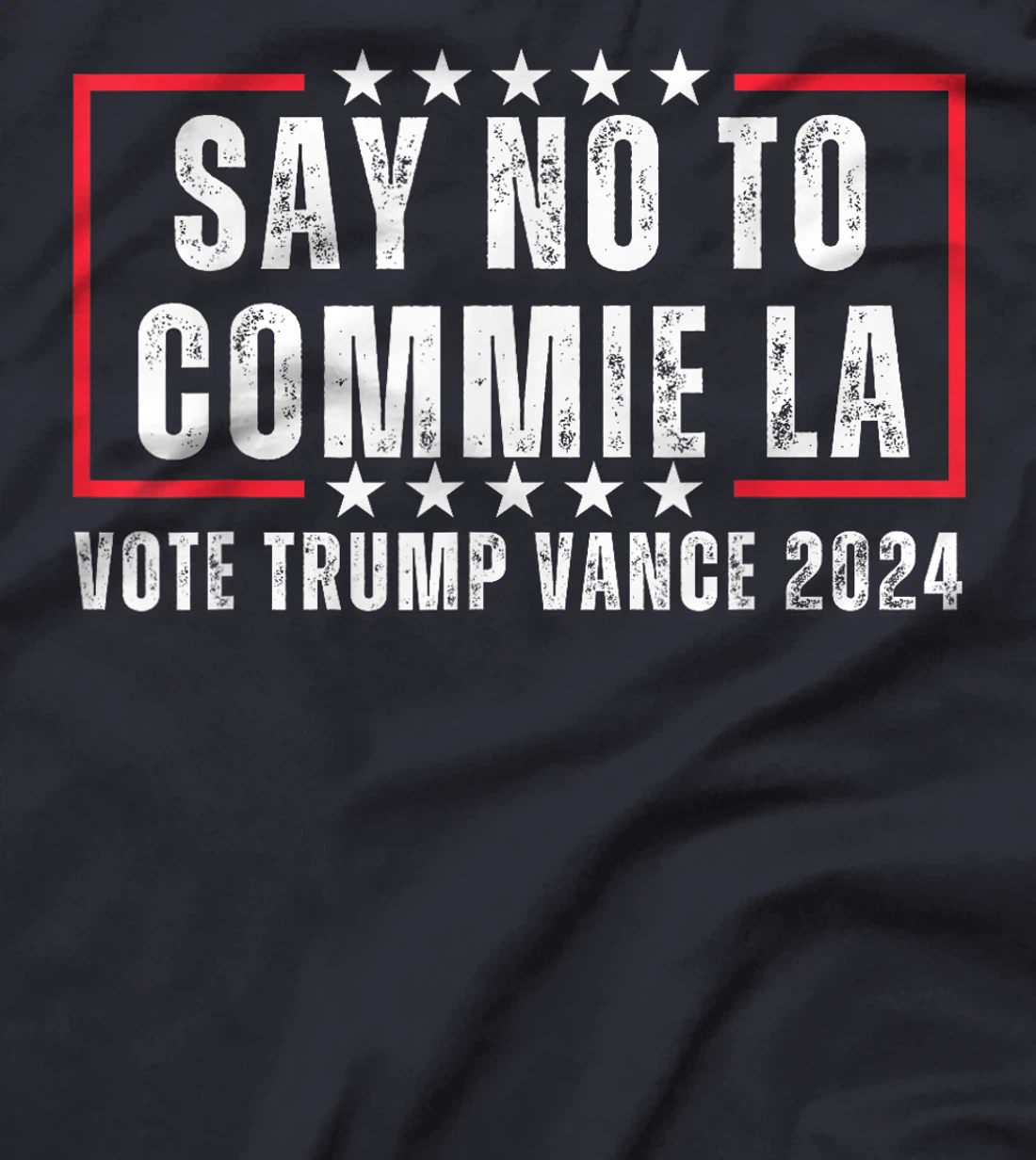 Funny Political Say No To Commie La Vote Trump Vance 2024 T-Shirt
