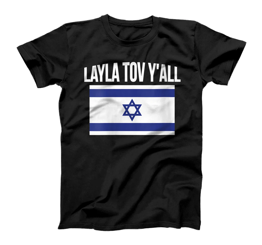 Womens Layla Tov YAll Israel Flag Israeli T-Shirt