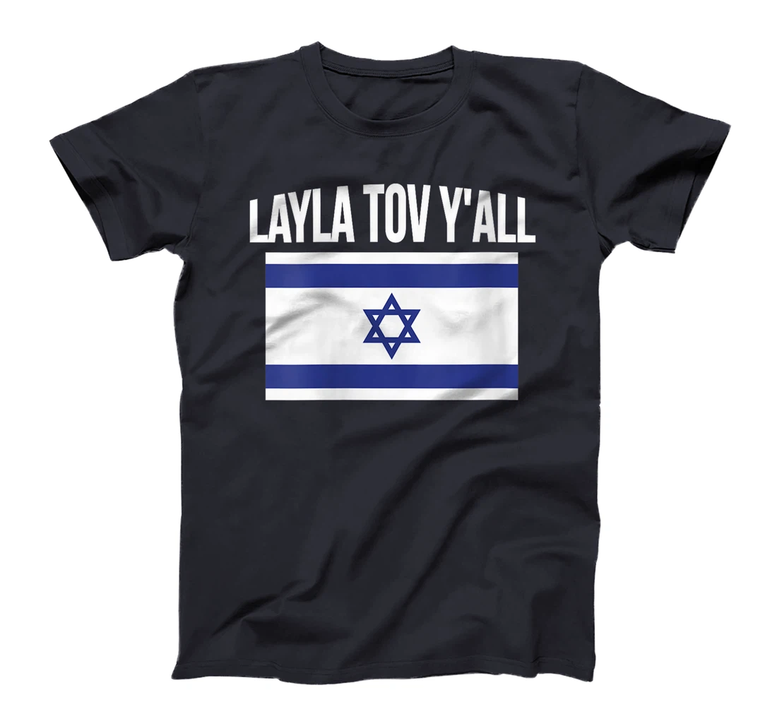 Womens Layla Tov YAll Israel Flag Israeli T-Shirt