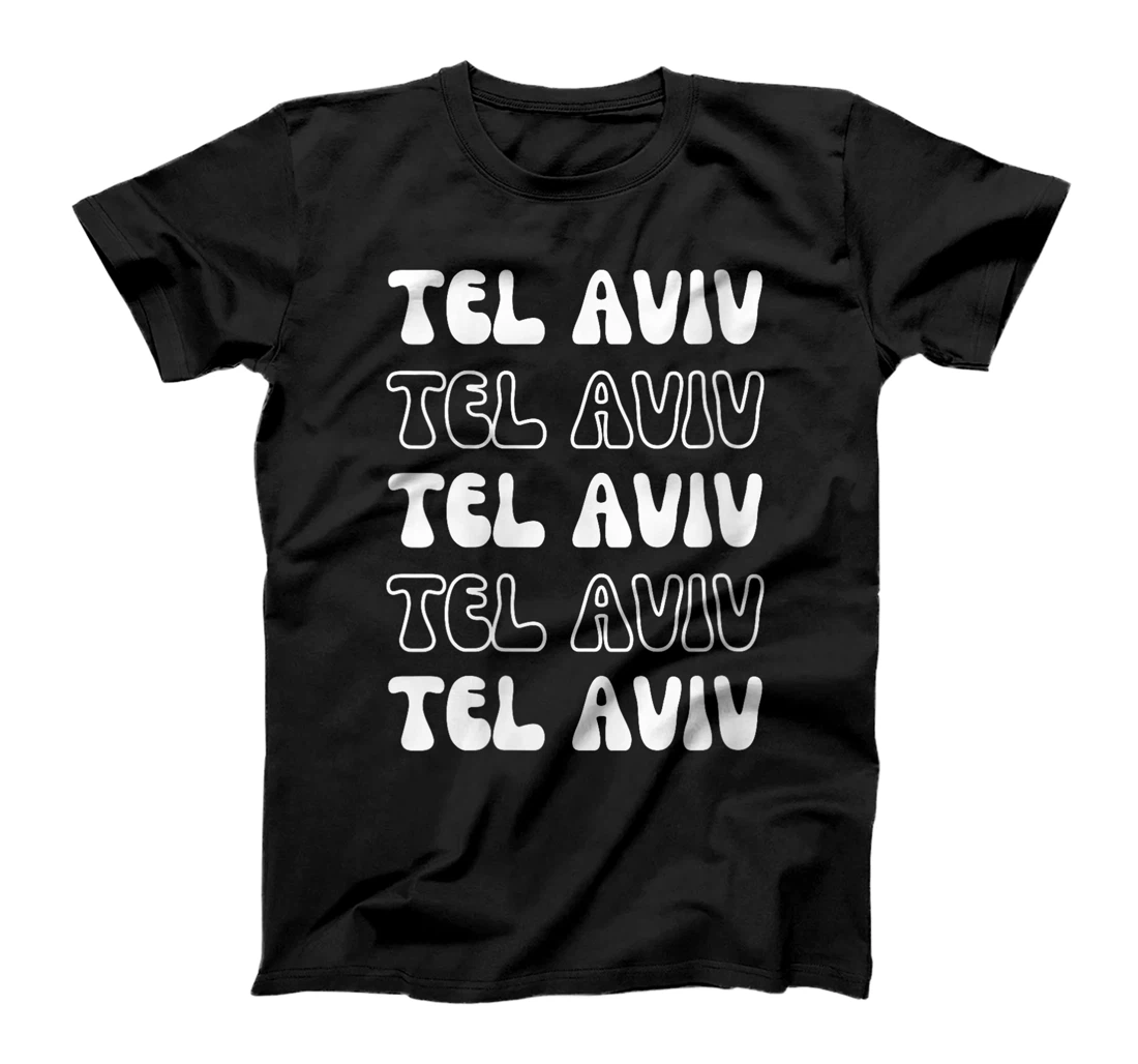 Womens Tel Aviv Israel - Groovy City Vacation Souvenir T-Shirt