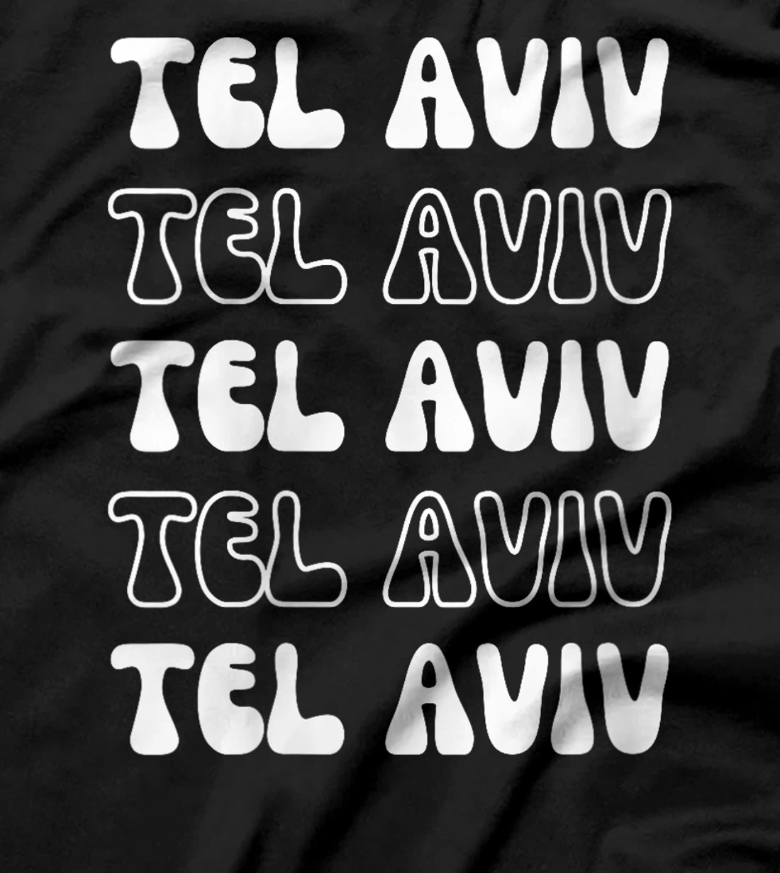 Womens Tel Aviv Israel - Groovy City Vacation Souvenir T-Shirt