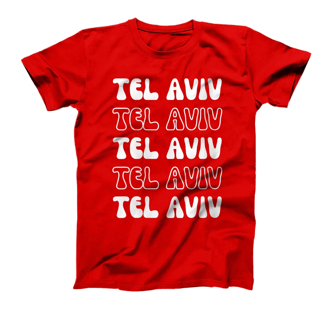 Womens Tel Aviv Israel - Groovy City Vacation Souvenir T-Shirt