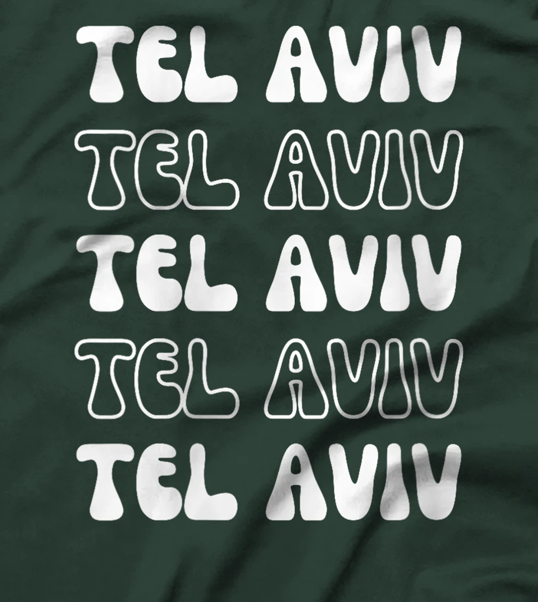 Womens Tel Aviv Israel - Groovy City Vacation Souvenir T-Shirt