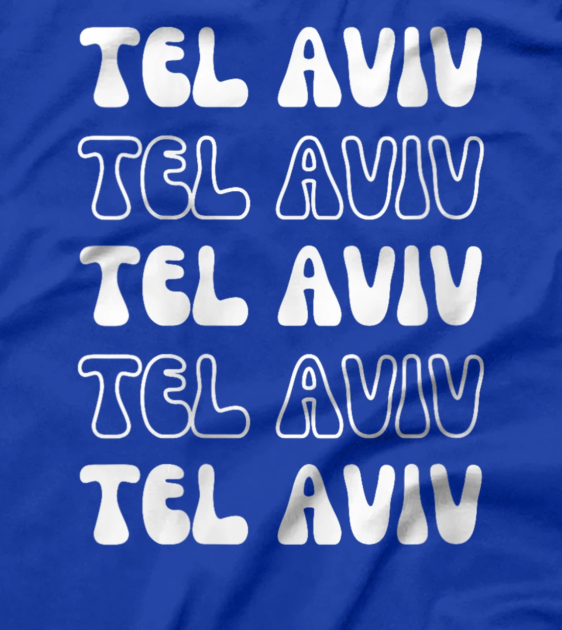 Womens Tel Aviv Israel - Groovy City Vacation Souvenir T-Shirt