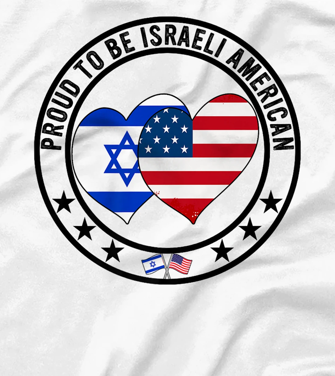 Proud To Be Israeli American Pride I Love Israel I Love USA Premium T-Shirt