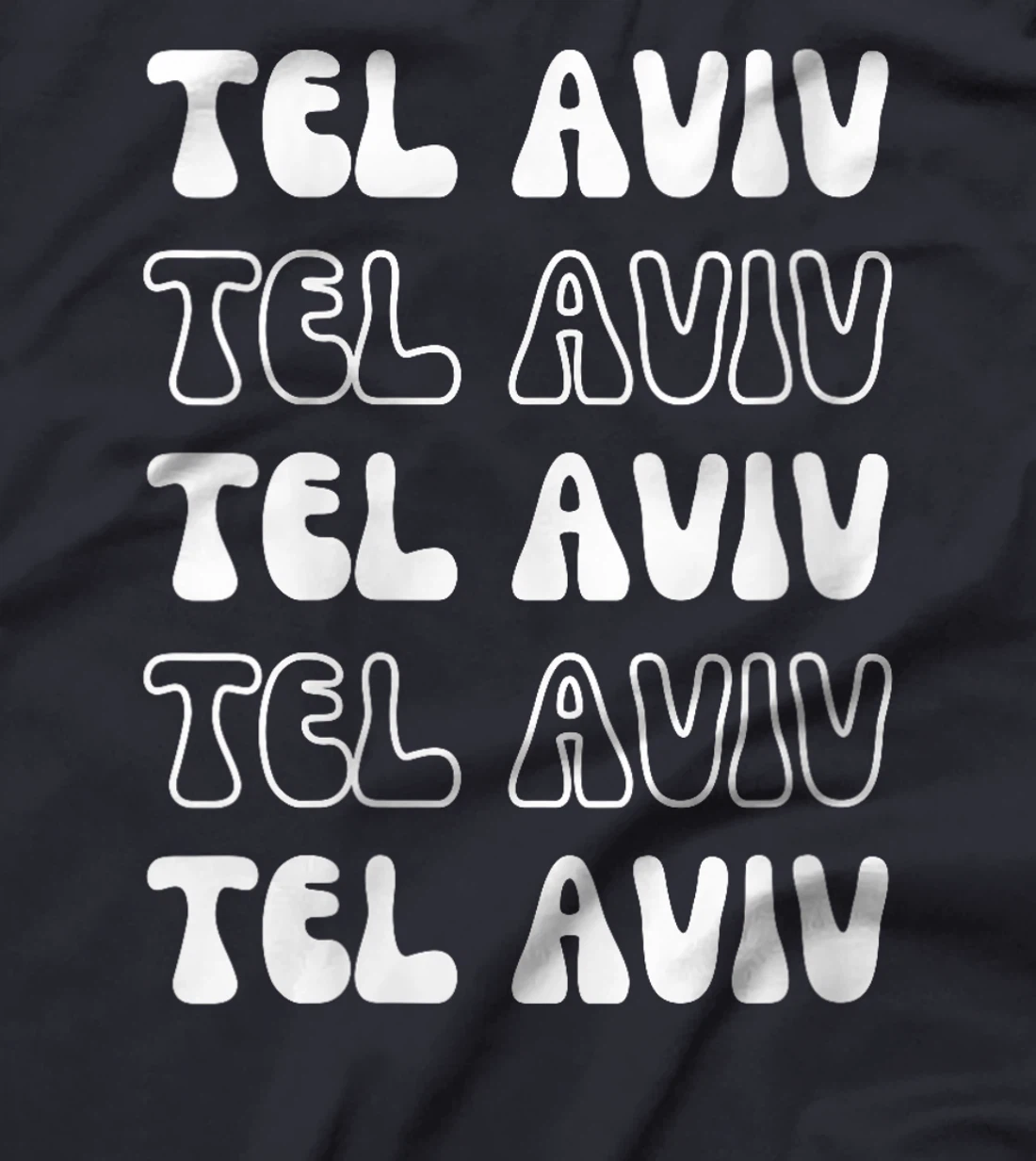 Womens Tel Aviv Israel - Groovy City Vacation Souvenir T-Shirt