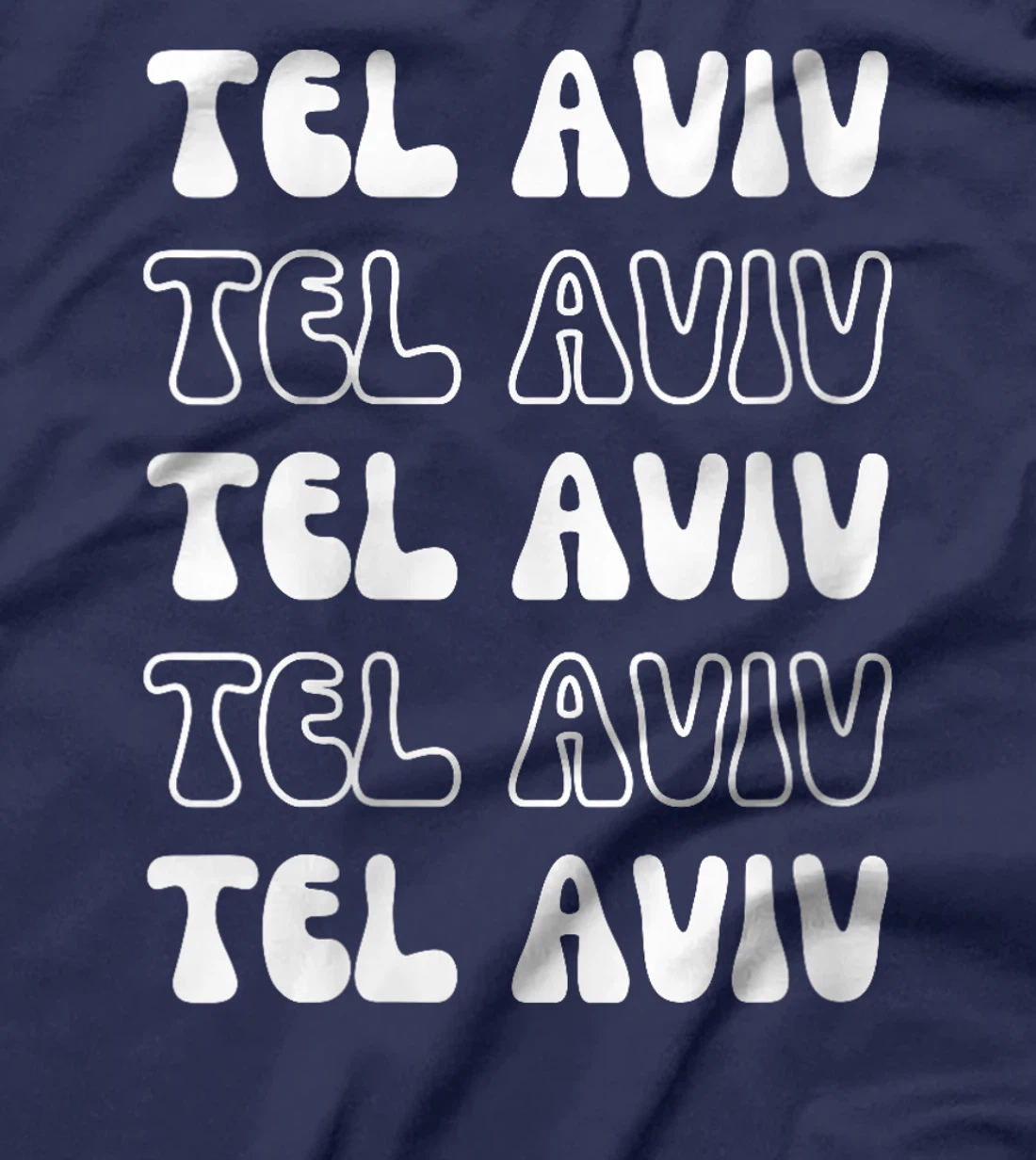 Womens Tel Aviv Israel - Groovy City Vacation Souvenir T-Shirt