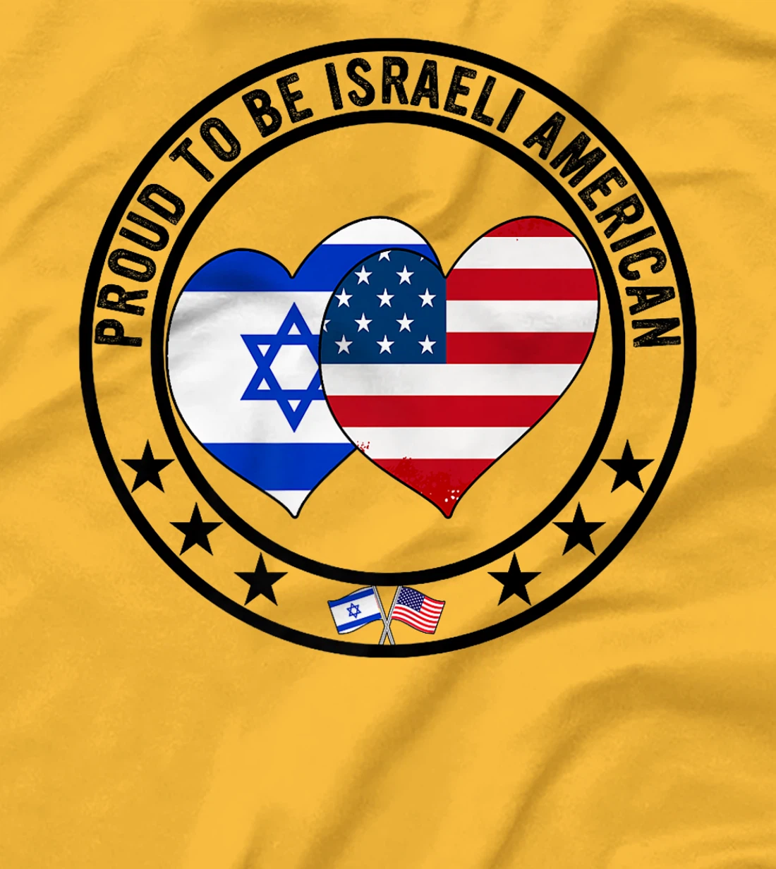 Proud To Be Israeli American Pride I Love Israel I Love USA Premium T-Shirt