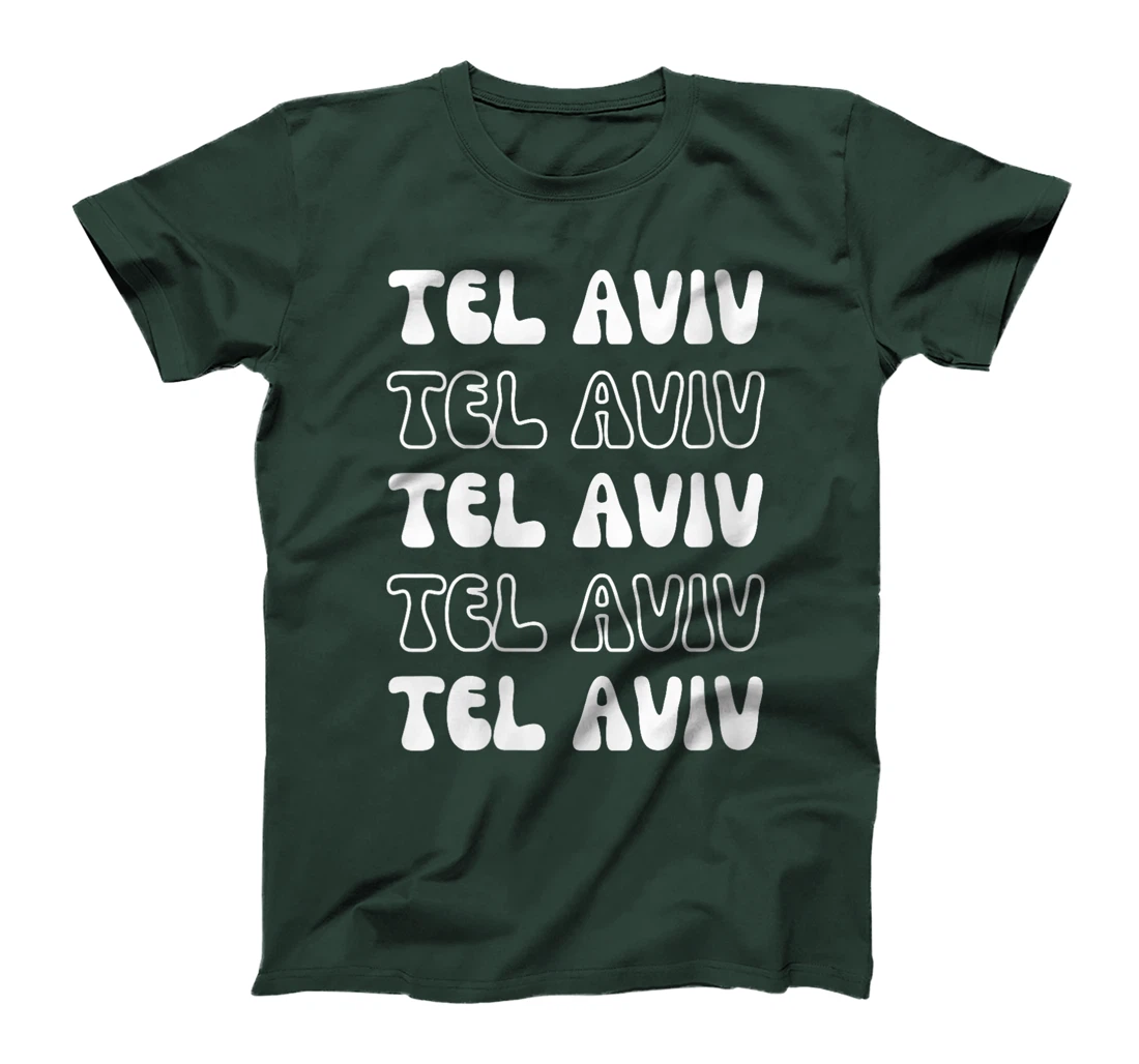 Womens Tel Aviv Israel - Groovy City Vacation Souvenir T-Shirt