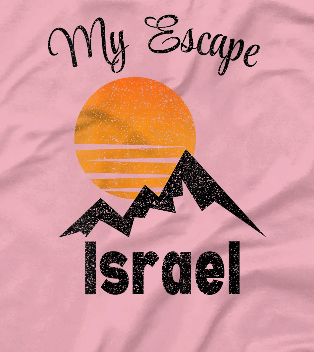 Womens My Escape Israel Vintage Israel Outfit Vacation T-Shirt