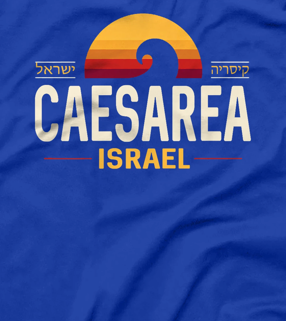 Caesarea Israel | Caesarea Israel Retro Wave | Caesaria Premium T-Shirt