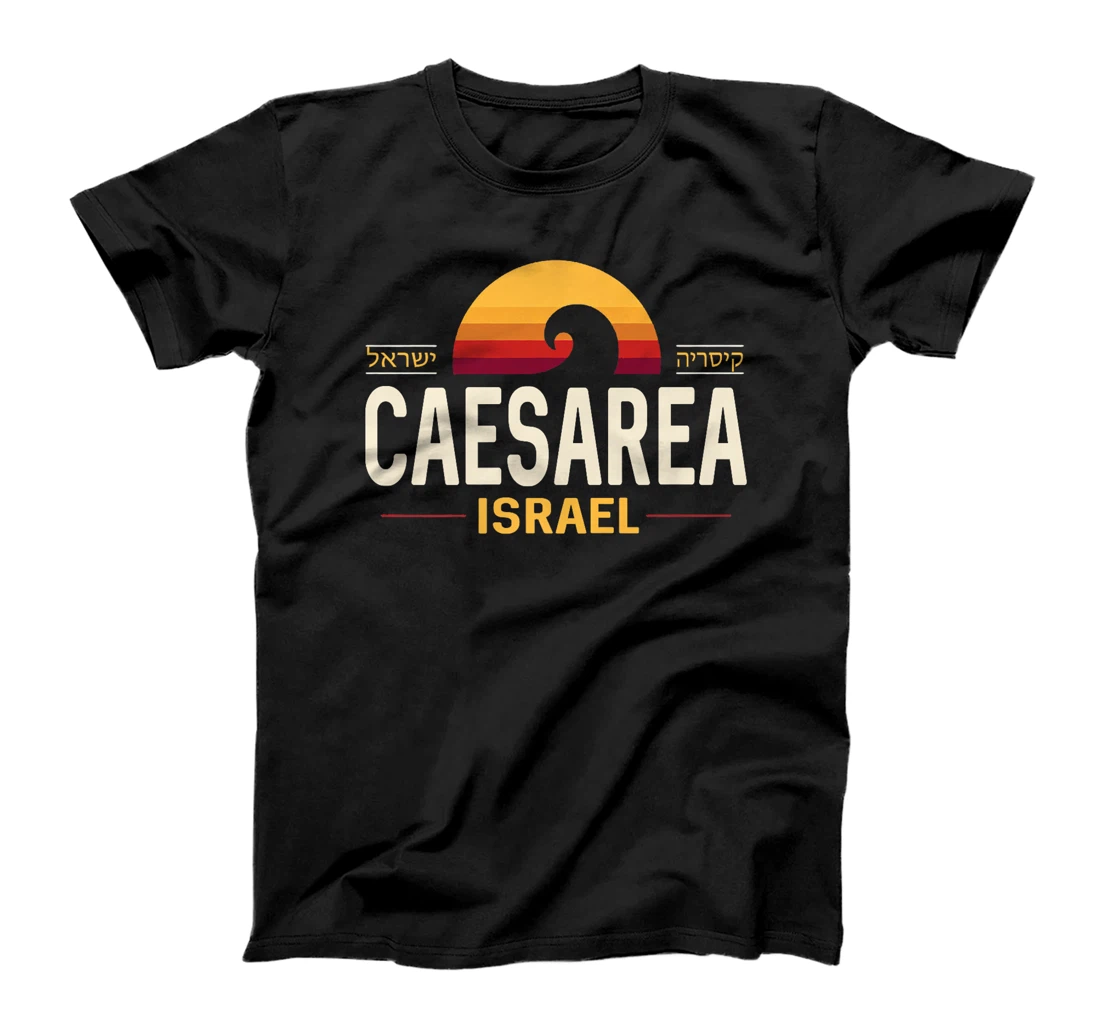 Caesarea Israel | Caesarea Israel Retro Wave | Caesaria Premium T-Shirt