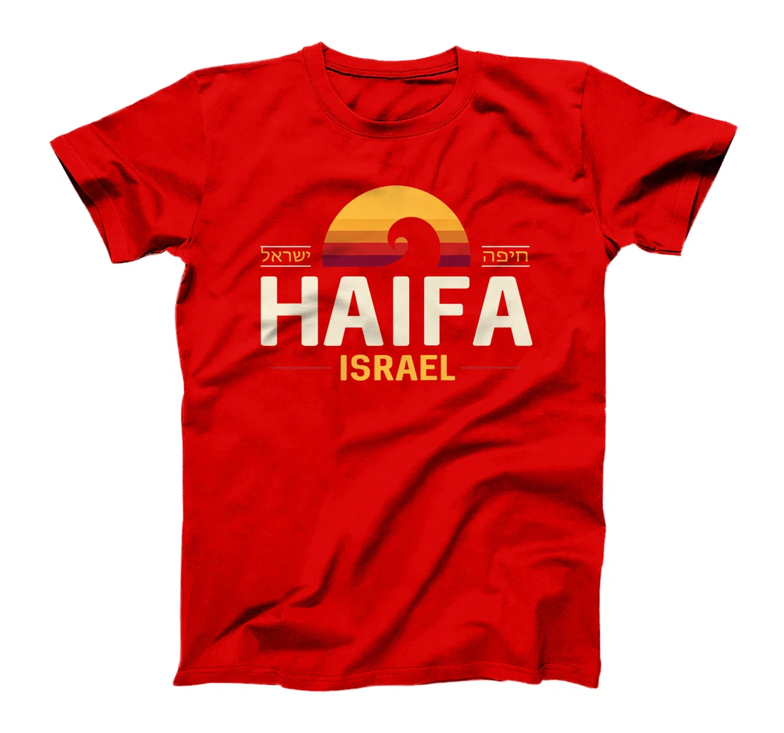 Haifa Israel | Haifa Israel Retro Wave Premium T-Shirt