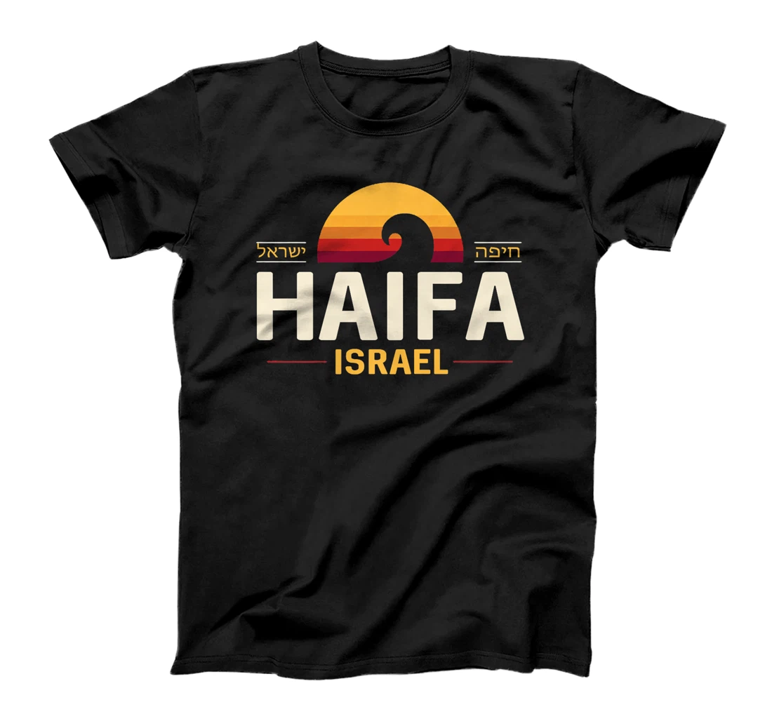 Haifa Israel | Haifa Israel Retro Wave Premium T-Shirt