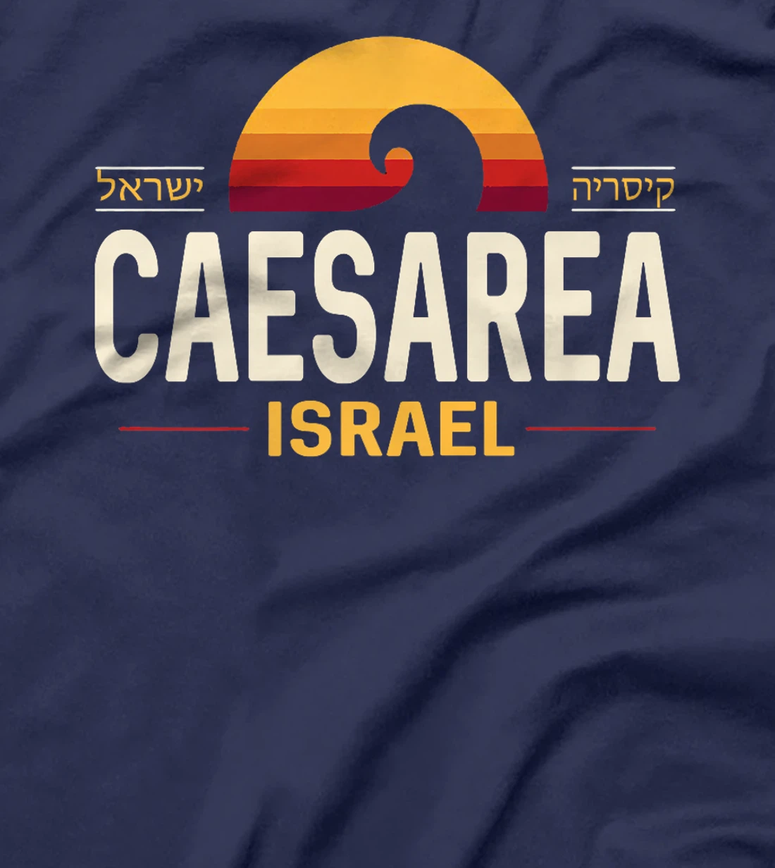 Caesarea Israel | Caesarea Israel Retro Wave | Caesaria Premium T-Shirt