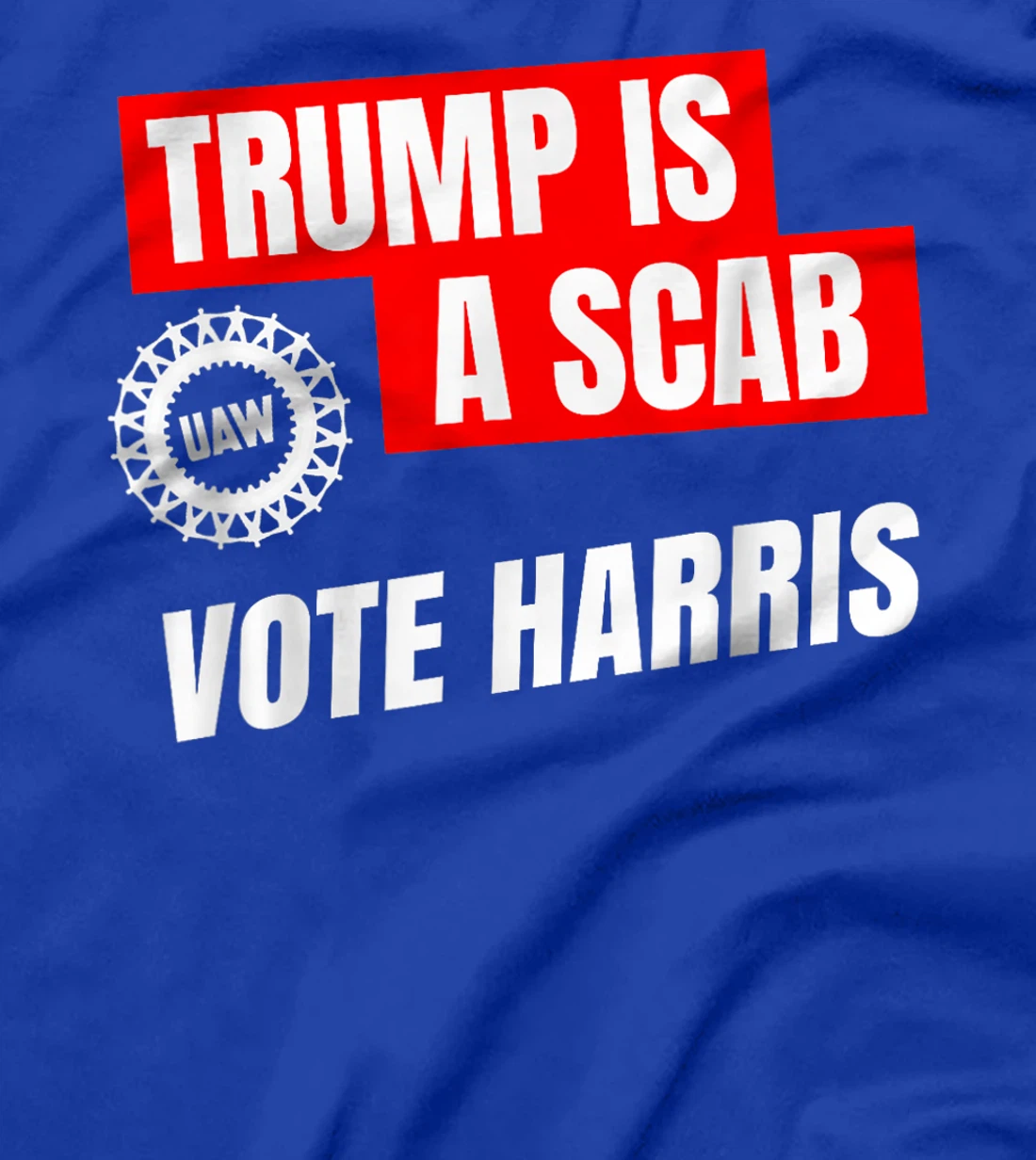 Donald Trump is a SCAB Vote Harris 2024 T-Shirt