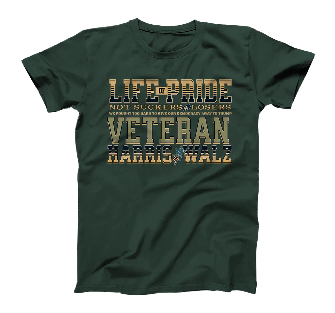 Veterans for Harris Walz 2024 Proud Vets against Trump Premium T-Shirt