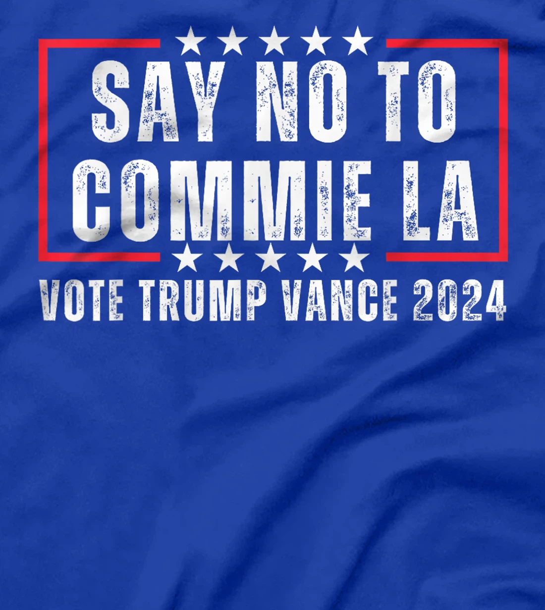 Funny Political Say No To Commie La Vote Trump Vance 2024 T-Shirt