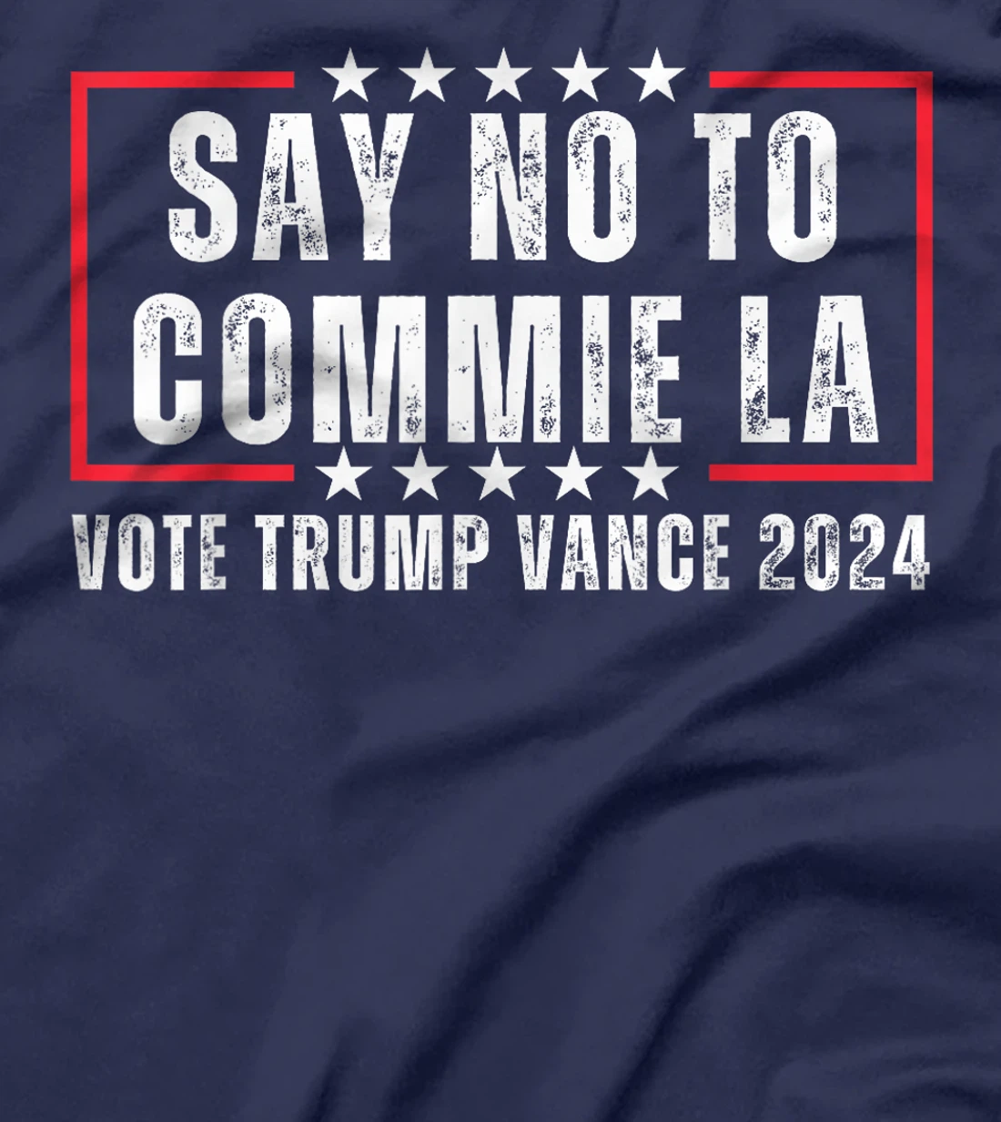 Funny Political Say No To Commie La Vote Trump Vance 2024 T-Shirt