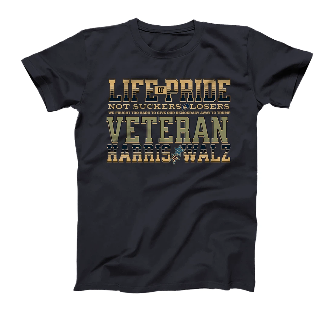 Veterans for Harris Walz 2024 Proud Vets against Trump Premium T-Shirt