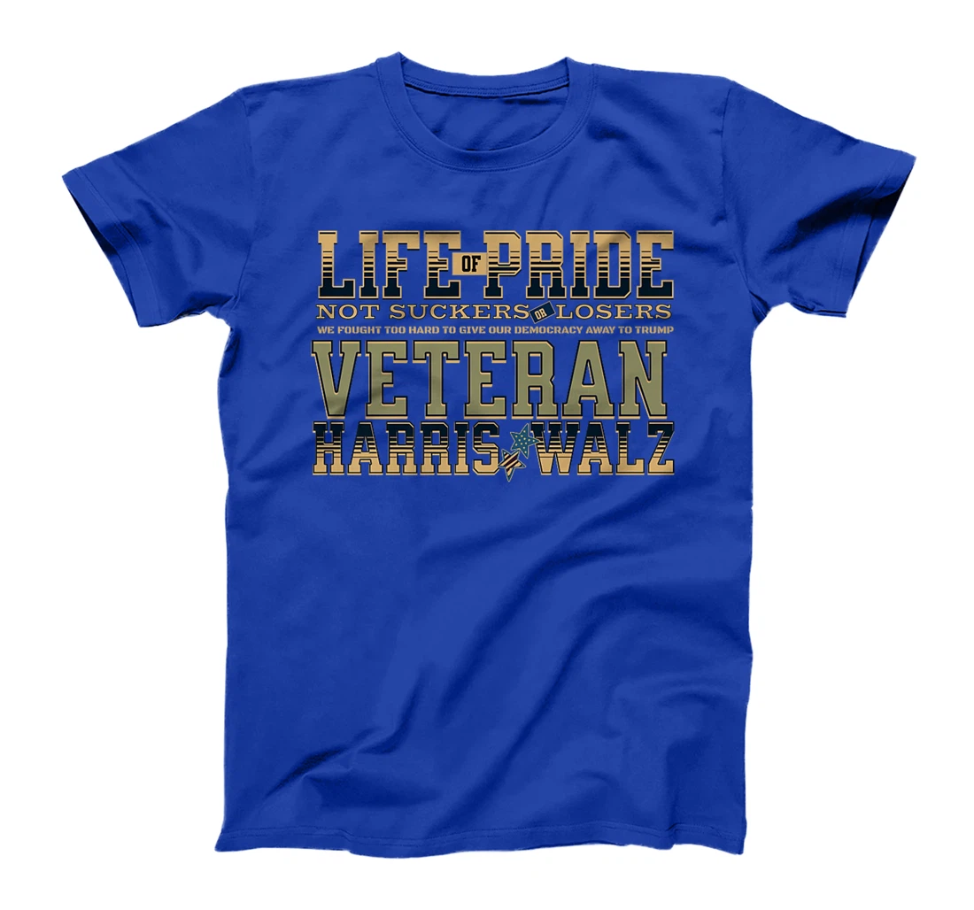 Veterans for Harris Walz 2024 Proud Vets against Trump Premium T-Shirt