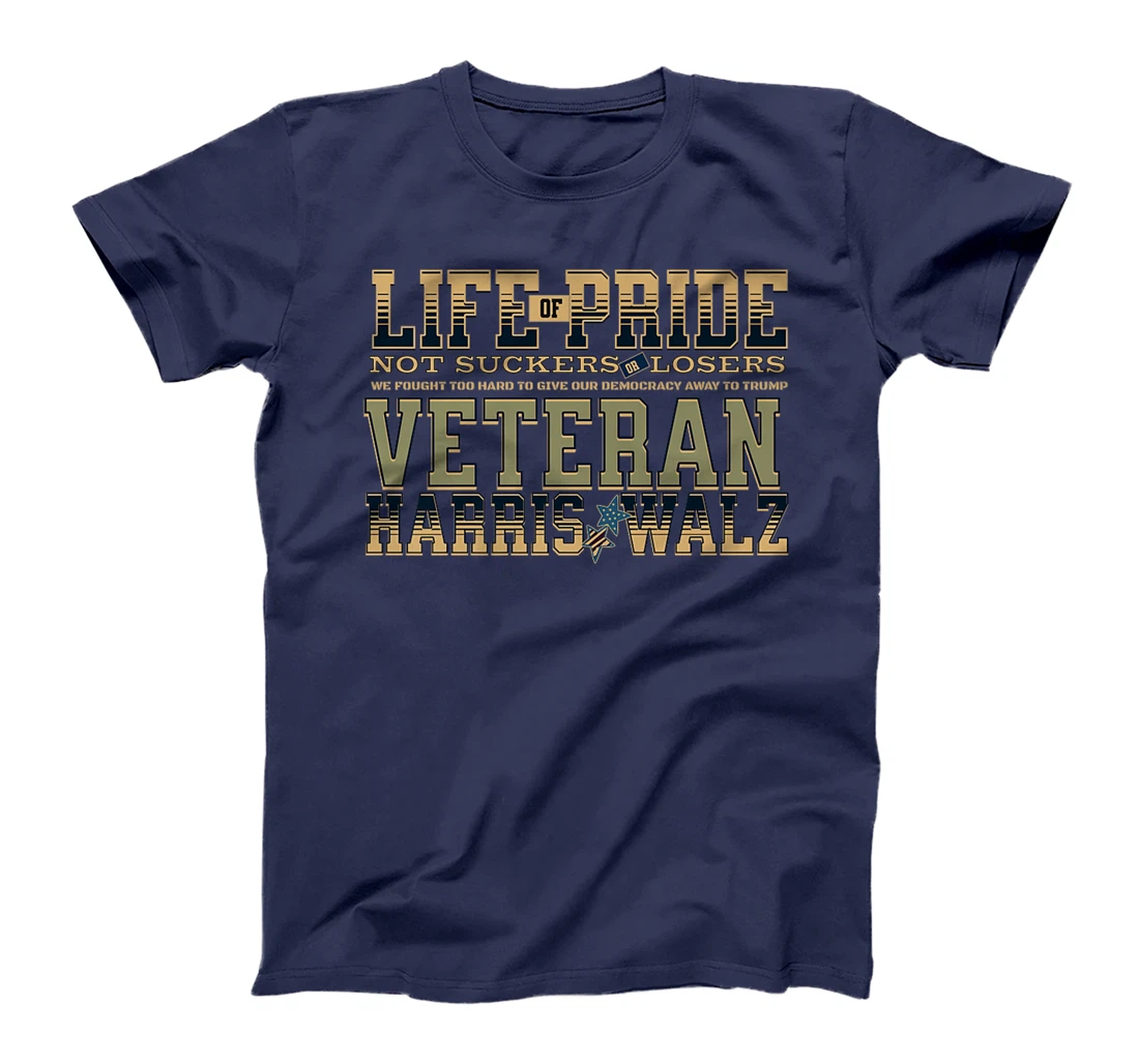 Veterans for Harris Walz 2024 Proud Vets against Trump Premium T-Shirt