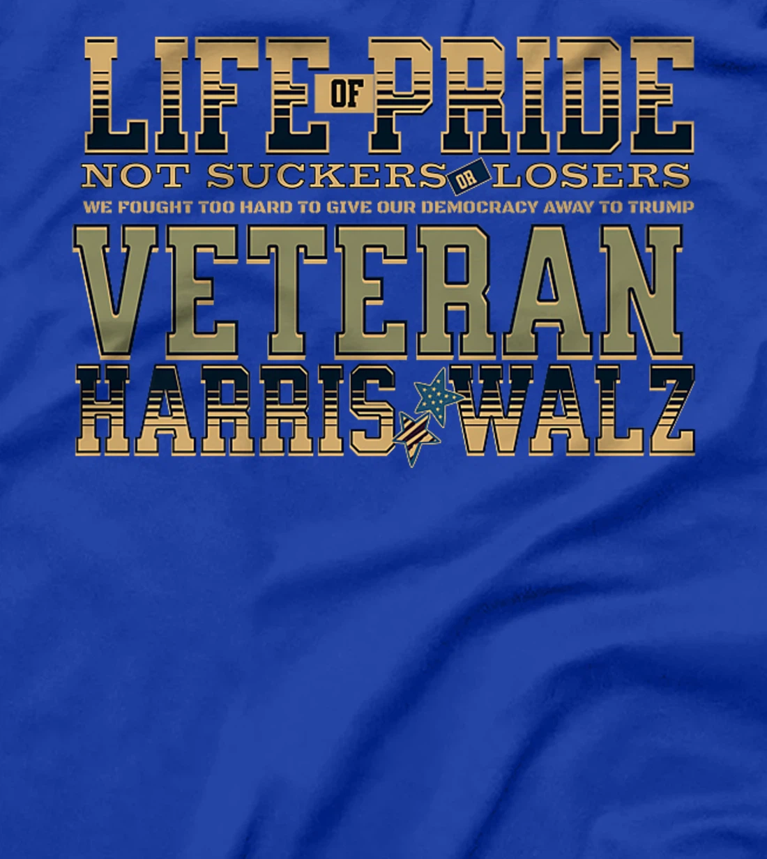 Veterans for Harris Walz 2024 Proud Vets against Trump Premium T-Shirt